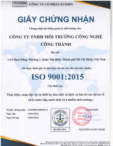 Chung nhan Iso 9001